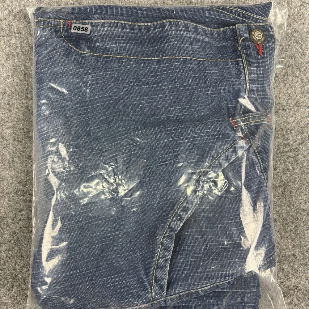 Jean Worx Denim Shorts 40 Men's Baggy Streetwear Skater Y2K Blue 90's Style‎ Hip